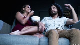 He made me squirt into the homemade video theater and almost get caught