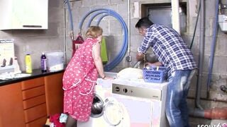 German Old Grandmother seduce to Banged! by Step Grandson