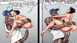 Art Class season #2 ep#4 - two Huge Ebony Dicks Back to back Crazy skank Apple ipad Expert Comic Art