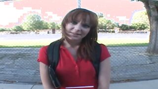 Beau Marie refreshes her mouth with ice cream before sex