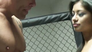 Ruby Rayes dark hair with natural breasts gets banged! inside the