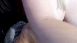 Big Tit beauty with blue hair finger fuck and fucking her tight soak snatch and vibrator rides bouncing