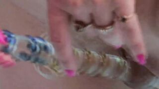 Gina is a inked cunt with mouth who fucks herself with sex dildos
