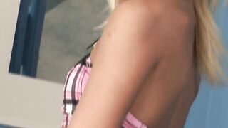 Blonde 18 Yo Candy Cat Gets Banged On The Sofa