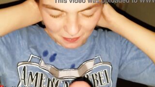Thin mistress Riding Fat Penis HUUUGE Facial!!!!