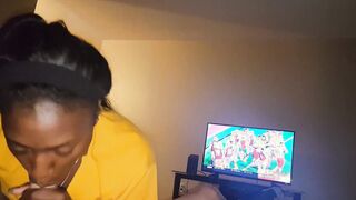 Great Step Milf sucking off and fucking BWC