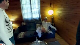 Vulgar french MILF double fuck by 3 long penis