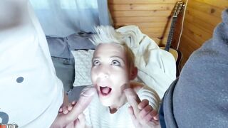 Vulgar french MILF double fuck by 3 long penis
