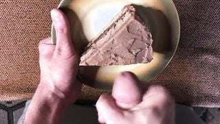 Cum Cake - Caden Jerks Off onto a Slice and Aimee Eats It