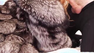 THROAT BANGED and MOUTH CUM. Hardcore deep throat for blindfolded red head cougar