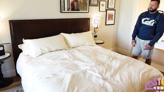 eastern Step Cougar Krystal Davis Gets Jizzed when she shares bed with Stepson on Vacation