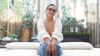 EXOTIC and incredibly pretty see as she makes herself cum ride ebony penis