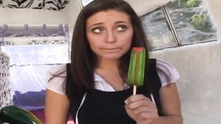 Dark Hair Gracie Glam gets pounded by a hungry stud