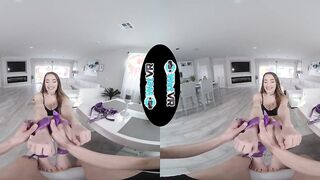 WETVR Bound Up Fun Dark Haired Fuck With Mouthful Into VR Porn