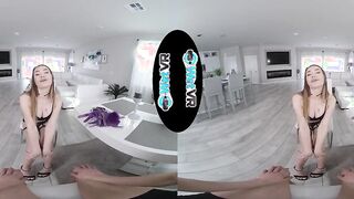 WETVR Bound Up Fun Dark Haired Fuck With Mouthful Into VR Porn