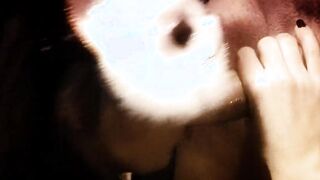 Naughty dark hair inside cat mask gets fuck into a dark alley