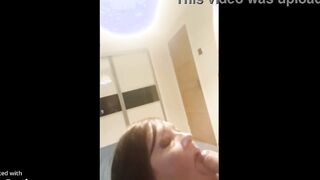milf blows penis and eats CUM
