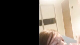 milf blows penis and eats CUM
