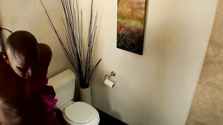 sexy shower and huge african penis for a nasty cougar into heat