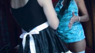 Freaky babes with long tits are ready to banged with penis and sex toys