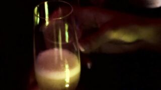Hottie chicks are ready to satisfy their customers inside a club at the same time