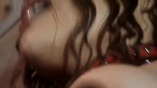 Chic delivers a steamy oral sex to her sub's dick inside a BONDAGE affair