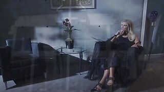 sexy chick awards her husband a steamy oral sex and receives a hard doggy style fucking inside return