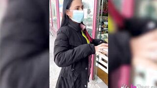 Posh Colombian Goddess shows us her favorite places inside Madrid and gets screwed
