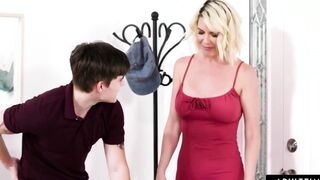 ADULT TIME - Huge Breasts Stepmom Kit Mercer Shows Her Stepson How To REALLY Satisfy A Woman