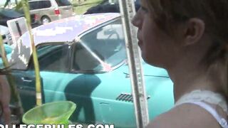 COLLEGE RULES - Young Students On Spring Break, Getting Nude Into Outdoors