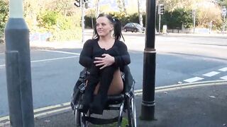 Paraprincess outdoors nudity and handicapped pornstar flashing