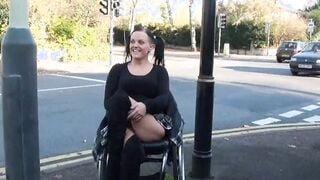 Paraprincess outdoors nudity and handicapped pornstar flashing