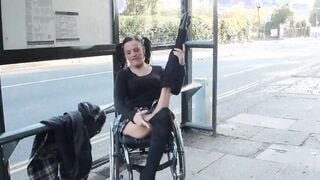 Paraprincess outdoors nudity and handicapped pornstar flashing