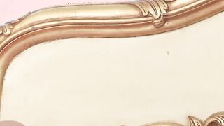 sexy brunettes into beauty panties banged with a dildo into bed