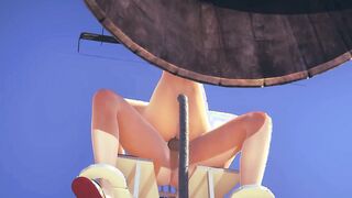 Anime Uncensored 3D - Kitty boobjob and plowed with cumshot - Japanese oriental Manga Cartoon Game Porn
