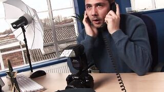 Amazing blonde slut wnats to boned a stud inside his office