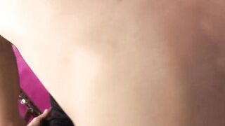 Curvy dark haired gets rough doggy style plowed on the sofa