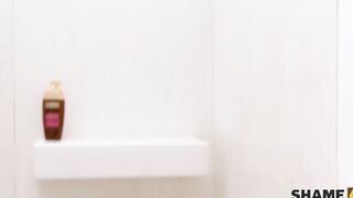 SHAME4K. Super Sexy MILF comes to take a shower but ends up having sex