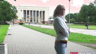 Adorable Blonde College Teenagers Into tight Jeans Gets Screwed Hardcore
