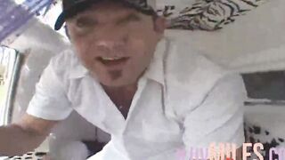 Blonde 18 with tiny jugs is fuck into a van
