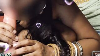 desi Ex-Wife played the vibrator....Blowing toy & twat fingerings