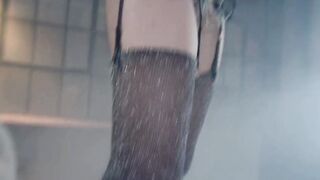 Dirty blonde into pvc uses guy for her banged satisfaction