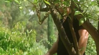 Freaky milfs got fuck till orgasm into an public three-way