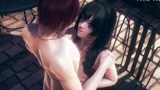 1 Punch Man - Fubuki Oral Sex and boobjob - Japanese eastern Manga Hentai Game Porn