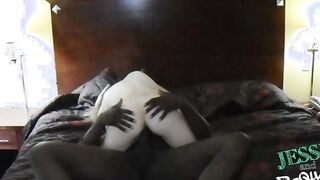 virgin white 18 year old fucks her first big black dick inside college dorm