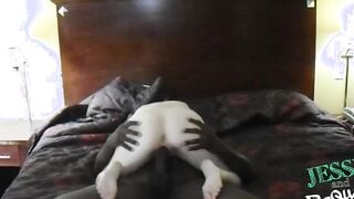 virgin white 18 year old fucks her first big black dick inside college dorm