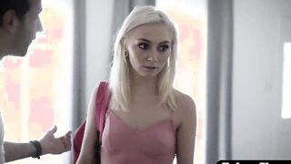 Young blonde screwed rough by sleazy professor