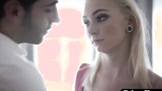 Young blonde screwed rough by sleazy professor