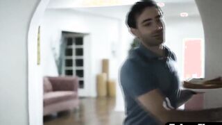 Young blonde screwed rough by sleazy professor