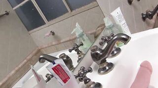 Big Tit blonde masturbates alone with huge sex toys # one